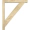 Ekena Millwork Traditional Block Rough Sawn Bracket w/ Offset Brace, Douglas Fir, 4"W x 22"D x 26"H BKT0402X22X26TRA05RDF - alternate 4